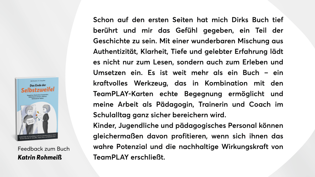 Buch: TeamPLAY - Das Ende der Selbstzweifel - Mr. Transformation Shop