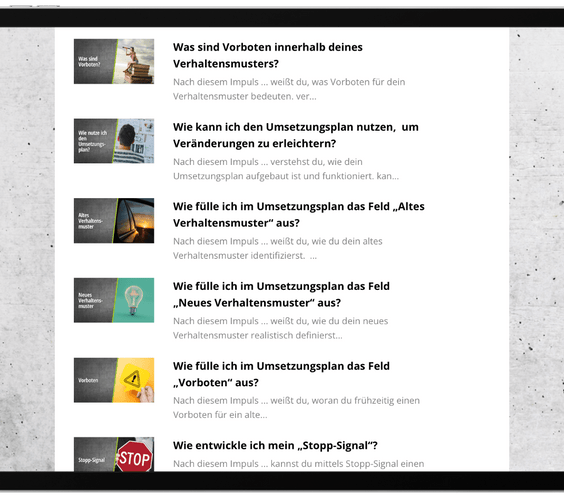 Videokurs: New Habits - Mr. Transformation Shop