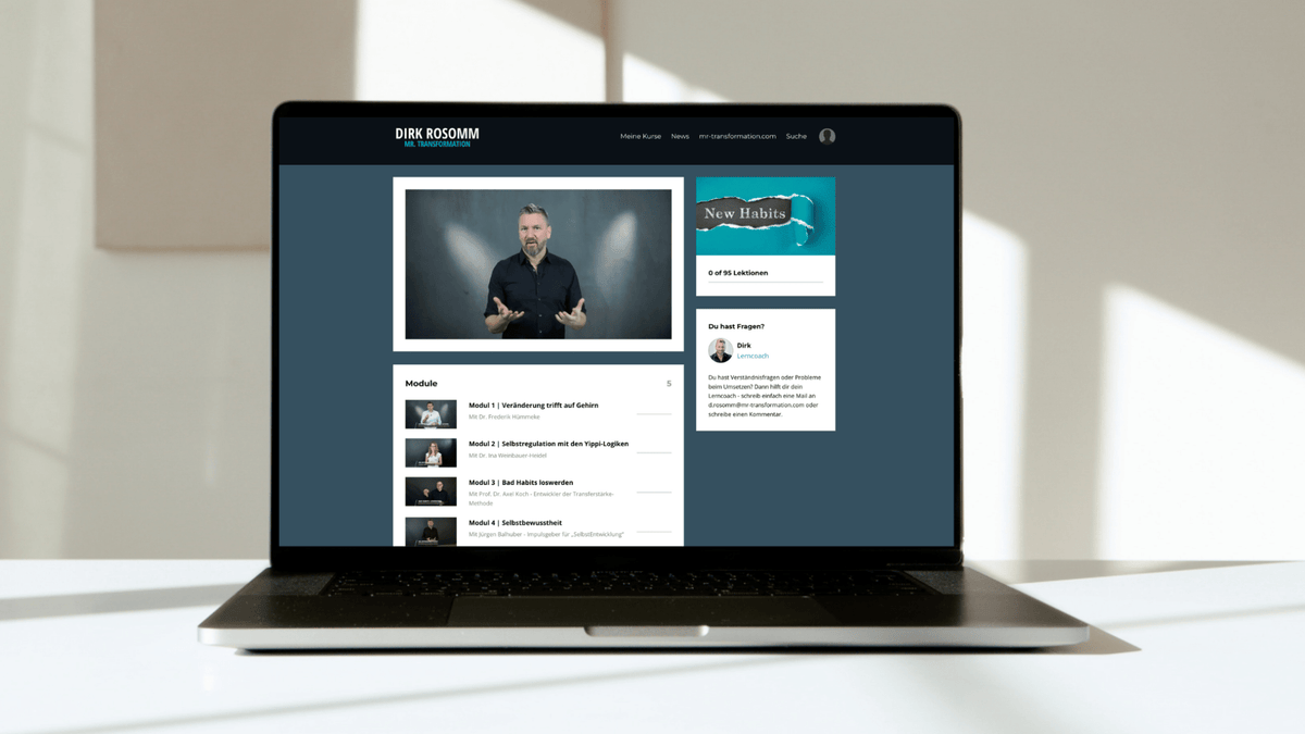 Videokurs: New Habits - Mr. Transformation Shop