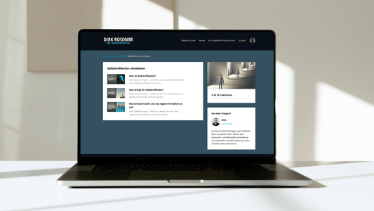 Videokurs: Selbstreflexion - Mr. Transformation Shop